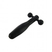 Silicone Cum-thru Barbell Penis Plug