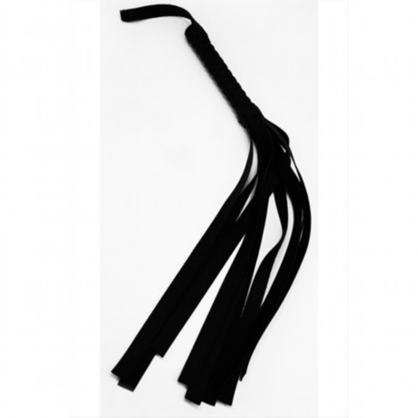 S&m Black Faux Leather Flogger