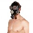 Zwart Latex Gasmasker